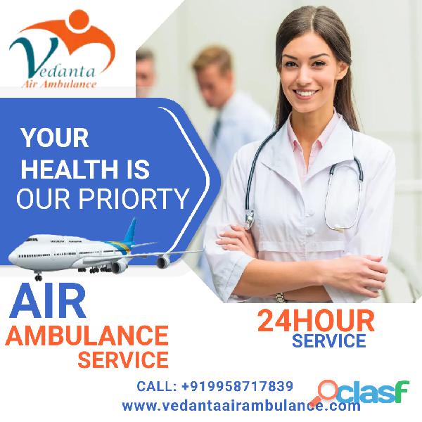 Secure Patient Transport by Vedanta Air Ambulance Service in