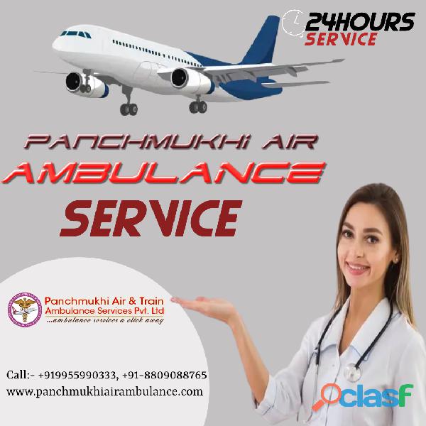 Get Inexpensive Panchmukhi Air Ambulance Services in Delhi