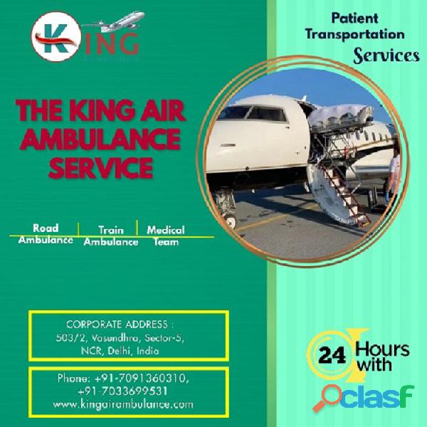Avail the Sovereign King Air Ambulance from Ranchi to Mumbai