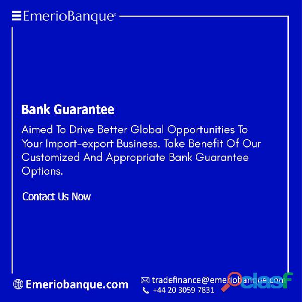 Contact Emerio Banque For Safe And Reliable Bank Guarantee