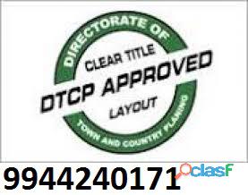 DTCP Approved Residential plots for sale in Thiruvallur.