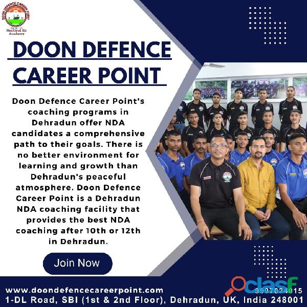 Doon Defence Career Point's Coaching After 10th and 12th in