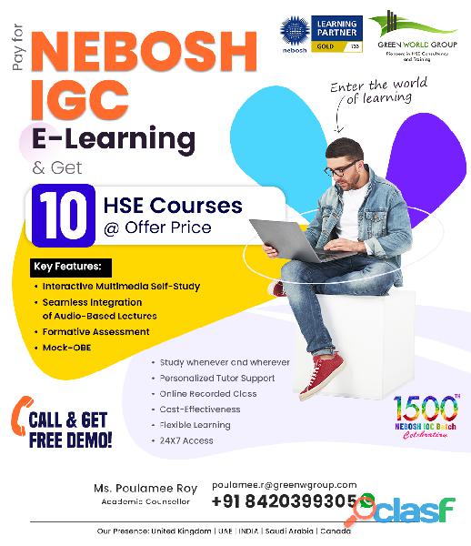 Elevate Your Safety Career with NEBOSH IGC E Learning in