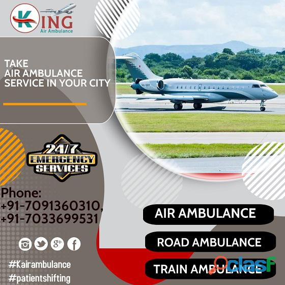 Hire King Air Ambulance from Ranchi to Hyderabad Advanced