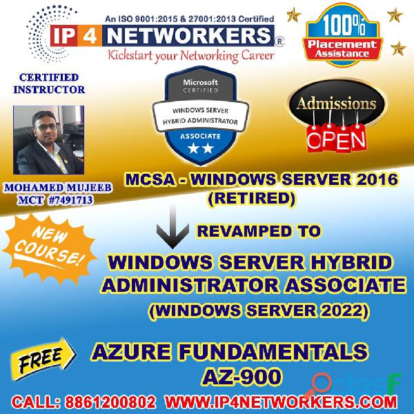Windows Server Hybrid Administrator Associate Course offered