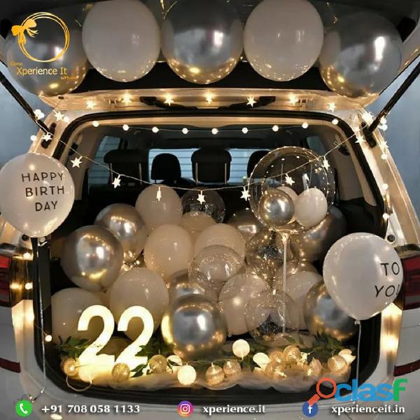 Car Boot Birthday Decoration Surprise