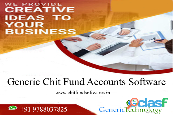 Genericchits Chit Fund Accounting Software Features