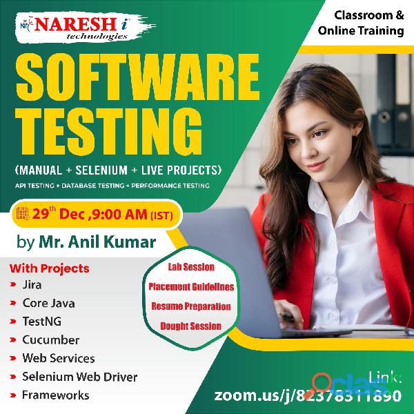 Top Institute for Software testing Training in Hyderabad