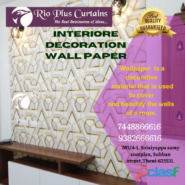 Top designing wallpapers dealer in theni