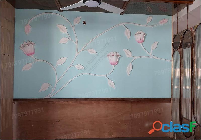 Floral Wall Mural Design From Nallakunta