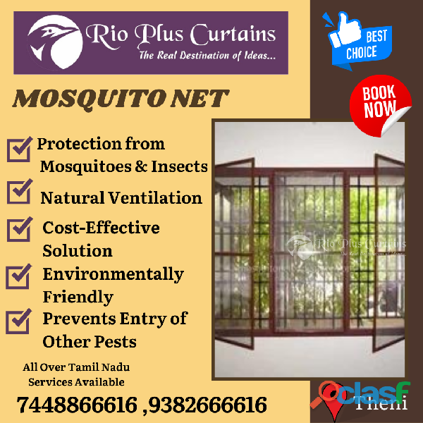 Standard Size Mosquito Net With Frame