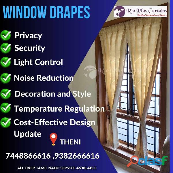Modern Window Treatments Curtains Available in Theni