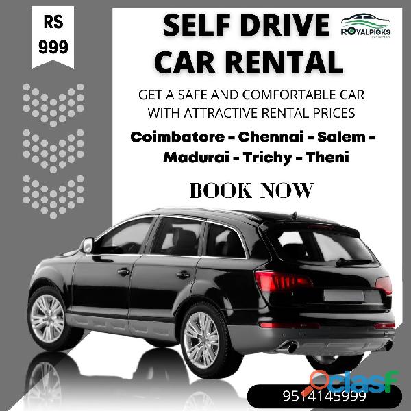 Self drive car rental in Coimbatore