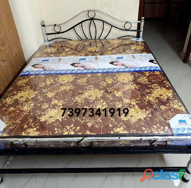 SINGLE AND ALL SIZES #STEEL FANCY COT BED MATTRESS ALL SIZES