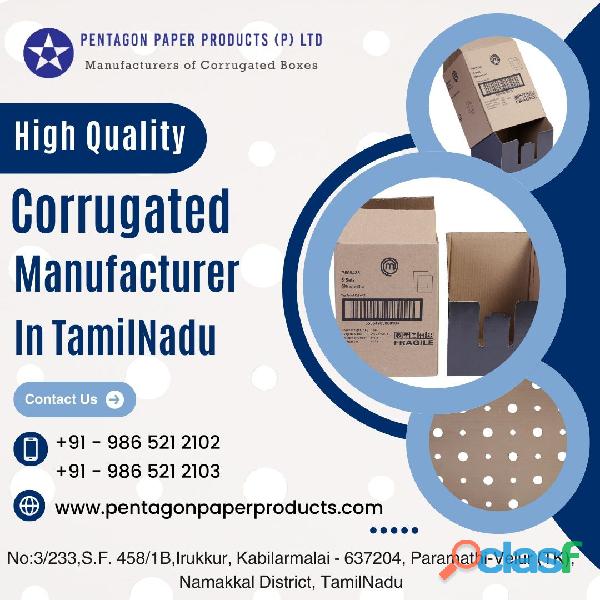 Corrugated Boxes Manufacturer in Paramathi Velur