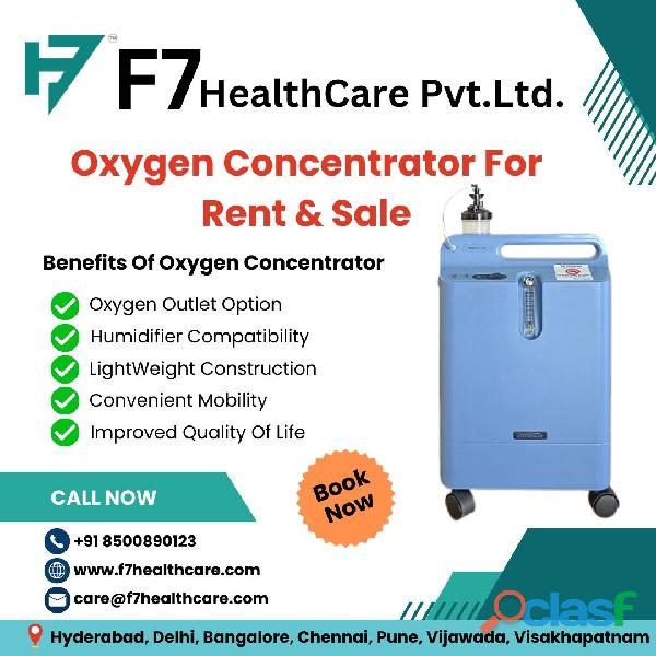 Oxygen Concentrator For Rent And Sale In Bangalore| F7