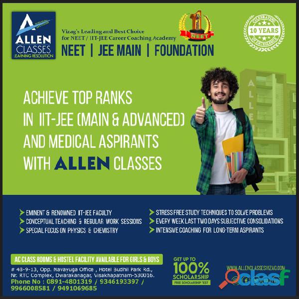 Coaching Institute for IIT JEE(Main & Advanced),Medical in