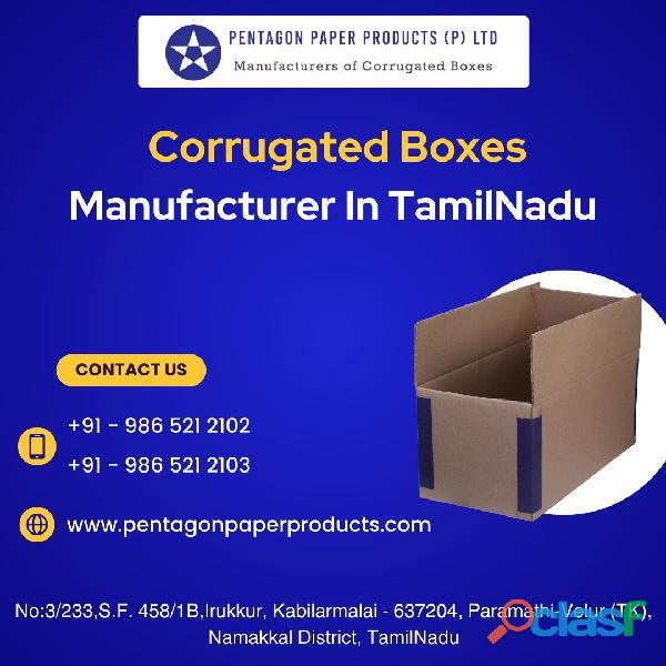 Top Corrugated Box Manufacturing Company in Namakkal