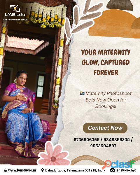 Maternity shoot location in Hyderabad | lenstudio